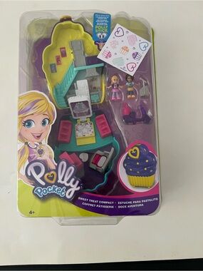 NIP Polly Pocket Sweet Treat Compact Cupcake Playset 2017 Mattel FRY36 Sealed